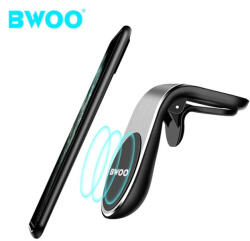 BWOO Szellőzőre helyezhető autós tartó, mágneses, fekete, BWOO ZJ119