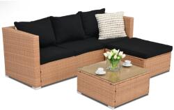 Garden Point Roma Corner 4 technorattán kerti bútorok, mézszínű (GAP418-COR)
