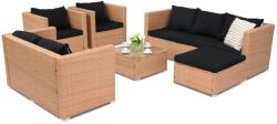 Garden Point Roma Corner 8 technorattán kerti bútorok, mézszínű (GAP418-G)