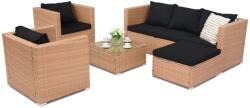 Garden Point Roma Corner 6 technorattán kerti bútorok, mézszínű (GAP418-COR6)