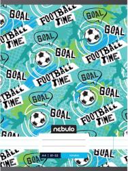 Nebulo Nebulo: Tűzött vonalas football time feliratos füzet 81-32 A/4 (VO-XM-A4-20250201) - jatekshop