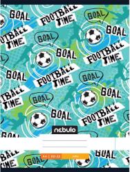 Nebulo Nebulo: Tűzött sima Football time feliratos füzet 80-32 A/4 (SI-XM-A4-20250203) - jatekshop