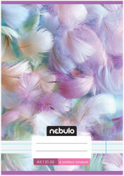 Nebulo Nebulo: Tűzött 4. osztályos tollpihe mintás vonalas füzet 21-32 A/5 (VO4-1-CM-A5-12345953)