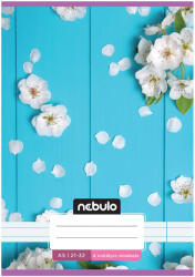 Nebulo Nebulo: Tűzött 4. osztályos fehér virágos mintás vonalas füzet 21-32 A/5 (VO4-1-CM-A5-12345984) - jatekshop
