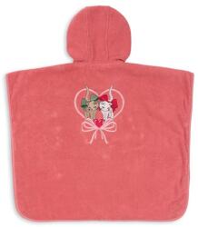 Konges Sløjd gyerek pamut fürdőköpeny TERRY PONCHO EMBROIDERY GOTS KS102809 - narancssárga 92-104