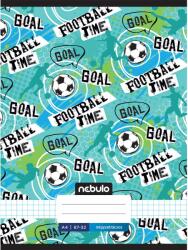Nebulo Nebulo: Tűzött kockás Football time feliratos füzet 87-32 A/4 (NR-XM-A4-20250202) - jatekshop