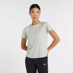 Zöld New Balance Athletics T-Shirt női rövid ujjú futópóló L (NBWT41253-CY2-L)