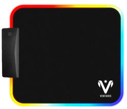 Ventaris VMP904-L Nebula RGB világítású Gamer egérpad textil-gumi, 450 x 400 x 2mm