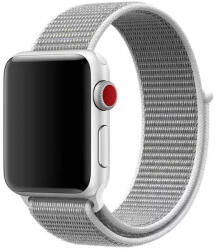 Apple Watch 4-6, SE, SE (2022) (42 / 44 mm) / Watch 7-9 (45 mm) / Watch 10 (46 mm) / Watch Ultra 1-2 (49 mm), textíl pótszíj, szilikon keret, állítható, Devia Delux Sport3, szürke