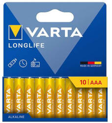VARTA Elem Varta Longlife LR03, mikro AAA, 10 darab/csomag, 4103101761