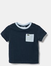 Lacoste gyerek pamut póló sötétkék, mintás, TJ7295 - sötétkék 104