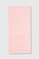 HUGO BOSS kis méretű pamut törülközőt 50 x 100 cm - rózsaszín Univerzális méret