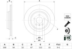 Bosch Disc frana BOSCH 0 986 479 E97 (0 986 479 E97) - fixbox