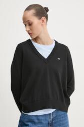 Tommy Hilfiger pamut pulóver könnyű, fekete, DW0DW19888 - fekete XL