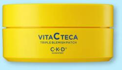 CKD Plasturi pentru imperfecțiuni cu triplă acțiune cu spicule, Teca și vitamina C Vita C Teca Triple Blemish Patch - 82 g / 60 buc Masca de fata