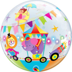 Qualatex Mintás Bubbles lufi 22" 56cm Cirkusz (LUFI654914)