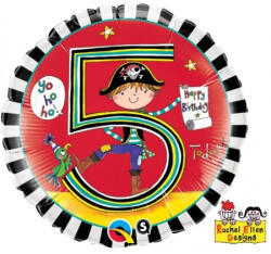 Qualatex Szám, Számos lufi 18" 45cm - 5-ös lufi (LUFI640822)