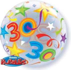 Qualatex Számos Bubbles lufi 22" 56cm 30-as számmal (LUFI660229)