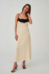 Undress Code ruha bézs, midi, egyenes - bézs XL