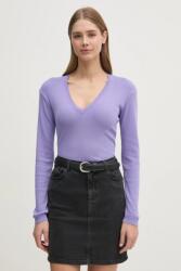 Benetton pamut pulóver könnyű, rózsaszín, 1091D4625 - lila S