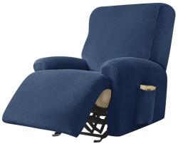 Forcheer Relax Fotel Huzat (bársonyos, 1 üléses, tengerészkék, rugalmas)