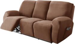 Forcheer Relax Fotel Huzat (bársonyos, 3 üléses, barna, rugalmas)