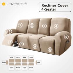 Forcheer Relax Fotel Huzat (bársonyos, 4 üléses, kapucsínó)