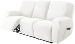 Forcheer Relax Fotel Huzat (bársonyos, 3 üléses, fehér)