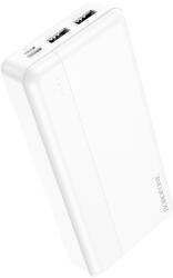 Powerbank 20000mAh 2XUSB Borofone külső akkumulátor BJ24A - Fehér-1 (BJ24A-02)