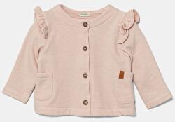Benetton csecsemő kardigán rózsaszín, könnyű, 3Z4JA501I - rózsaszín 68