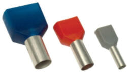 Tracon Szigetelt (pa6.6) Iker-érvéghüvely ónozott Elektrolitréz, Sárga, 2x6mm2 L=14 Mm (e22i) (tr-e22i)
