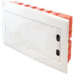 Tracon Edssn-18/1 Süllyesztett Elosztódoboz, Fehér-sík Ajtóval 1×18 (18) Modul, Ip40, (h×w×d=270×440×85mm) (tr-edssn-18-1)