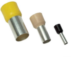 Tracon E119 Szigetelt (pa6.6) érvéghüvely ónozott Elektrolitréz Szürke 4mm2 L=16, 5mm (tr-e119)
