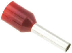 Tracon E115 Szigetelt (pa6.6) érvéghüvely ónozott Elektrolitréz Piros 1, 5mm2 L=25mm (tr-e115)
