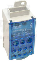 Tracon Flso8x25 Fővezetéki Leágazó Sorkapocs Nyitható Fedéllel (betápsín) 8×25mm2 / 5×25(16), 4×16(10), 2×35(25)mm2, 1000vac/dc, 500a (tr-flso8x25)