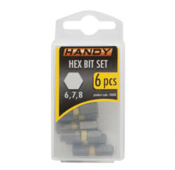 HANDY 6 Db-os Bit Készlet Tárolóval (10608) (gz-10608)