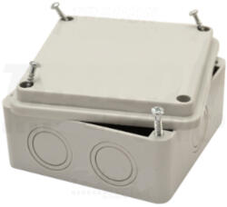 Tracon Elektronikai Doboz, Világos Szürke, Teli Fedéllel, 100×100×50mm, Ip54 (med10105) (tr-med10105)