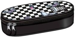 St. Majewski Penar borseta 1 compartiment, 1 extensie, oval, Majewski, Colectia Chessboard Butterflies 2025, PC-01, 20.5x9.5x5 cm (5903235680441) Penar