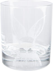 Clayre & Eef Set 6 pahare sticla transparenta alba Iepuras 7x9 cm, 300 ml (RAEGL0005) Pahar