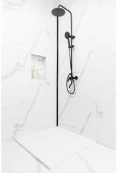 Water Fun Cagliari || White 80x120x2, 6 cm Cădiță de duș pătrată, SMC, cu sifon inclus (GTS-812W)