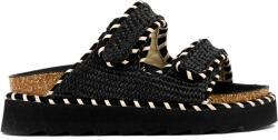 Colors Of California Sandale Platform Rafia & Stitchings COC. HC. STORMY57 bla (COC.HC.STORMY57 bla)