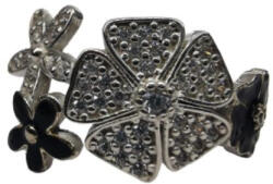 Flippy Inel, Jolie Silver, Argint 925 Trifoi cu Email Negru M 52 (teo-116793)