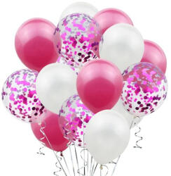 Flippy Set 15 baloane pentru petrecere, Flippy, alb roz, 30 cm (teo-123092)