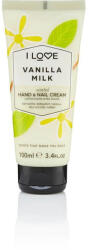 I Love Cosmetics Cremă hidratantă parfumată pentru mâini și unghii Vanilla Milk, 100ml