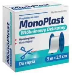 MonoPlast Adeziv nețesut, fin 5 m x 2, 5 cm, 1 buc