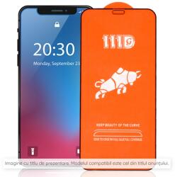 Techsuit Fólia, Oppo Reno10-hez, Techsuit 111D teljes borítás / teljes ragasztós üveg / 3D ívelt képernyő, fekete (KF2314541)