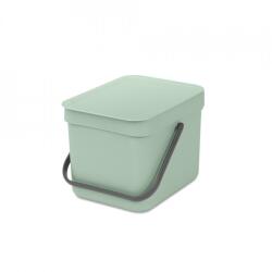 Brabantia Sort&Go 6L szelektív gyűjtésre alkalmas szemetes, Jade Green (211768)