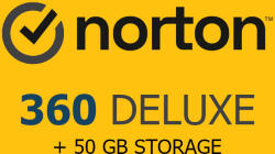 Symantec 360 Deluxe 2024 EU Key (2 Years / 5 Devices) + 50 GB Cloud Storage