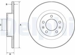 DELPHI Disc frana DELPHI BG4748C (BG4748C)