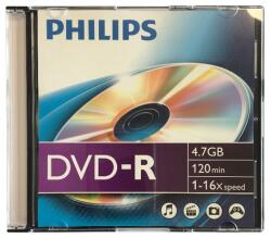 Philips DVD-R 4, 7 GB 16x slim tokos DVD lemez (PH922500) - officedepot
